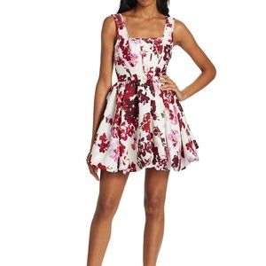 AJE Suzette Floral Bubble-Hem Minidress $455 AU 4 US 0